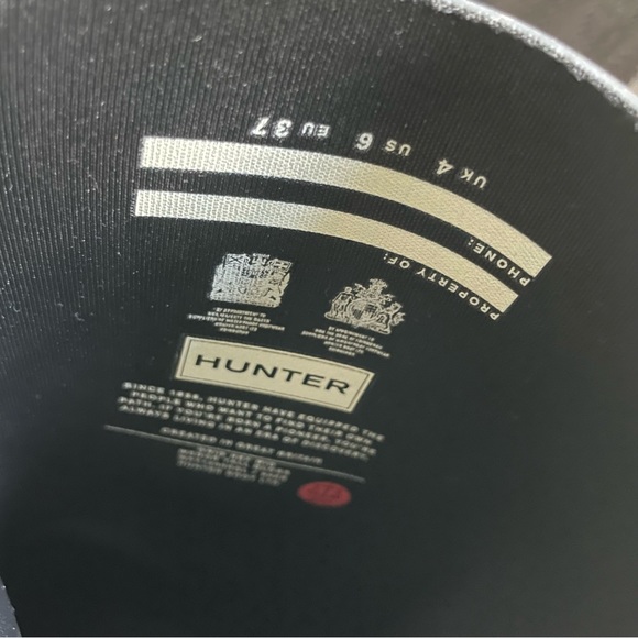 Women’s size 6 Hunter boots, wedge knee high - Picture 5 of 8